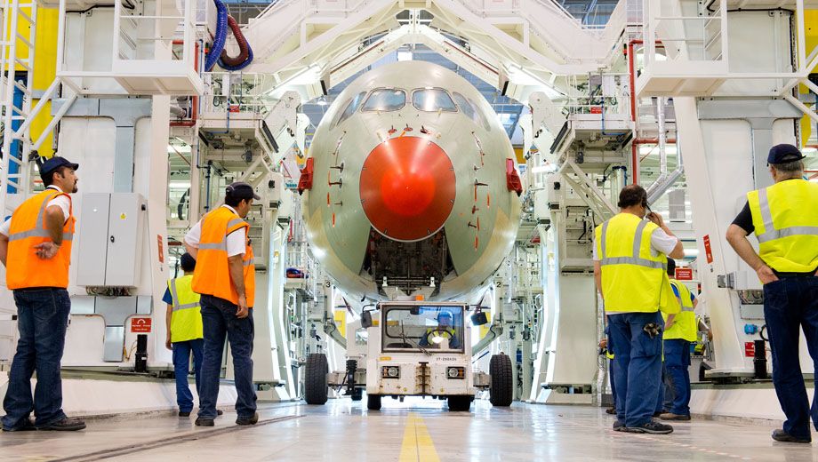 Photo tour: behind the scenes at the Airbus A350 factory