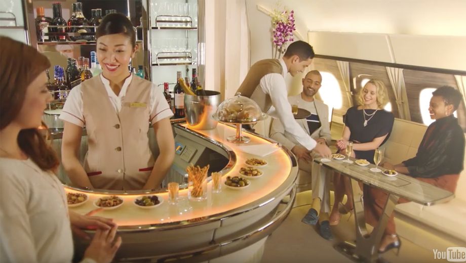 Emirates redesigns its iconic Airbus A380 inflight bar
