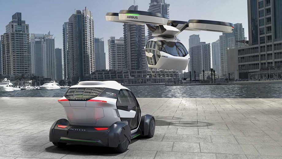 Airbus Pop.Up concept: electric car + drone for a new jetset