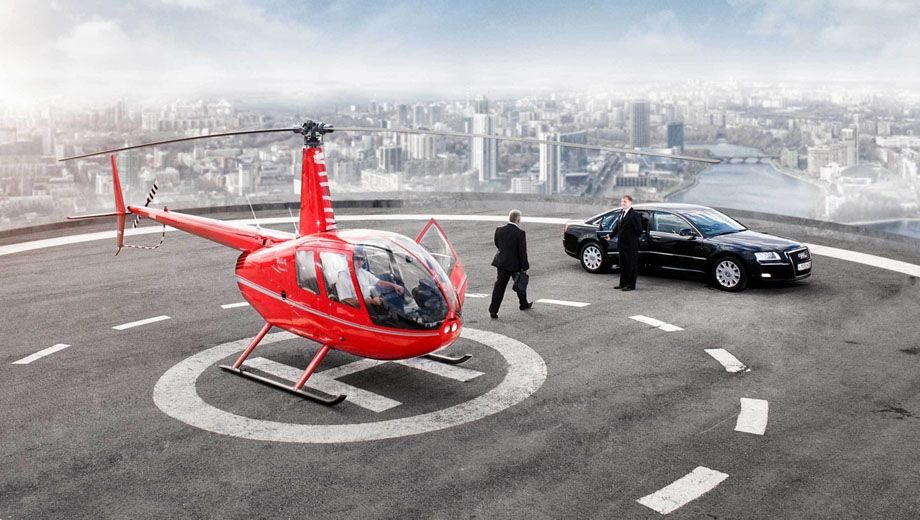 Emirates offers free first class helicopter airport transfers