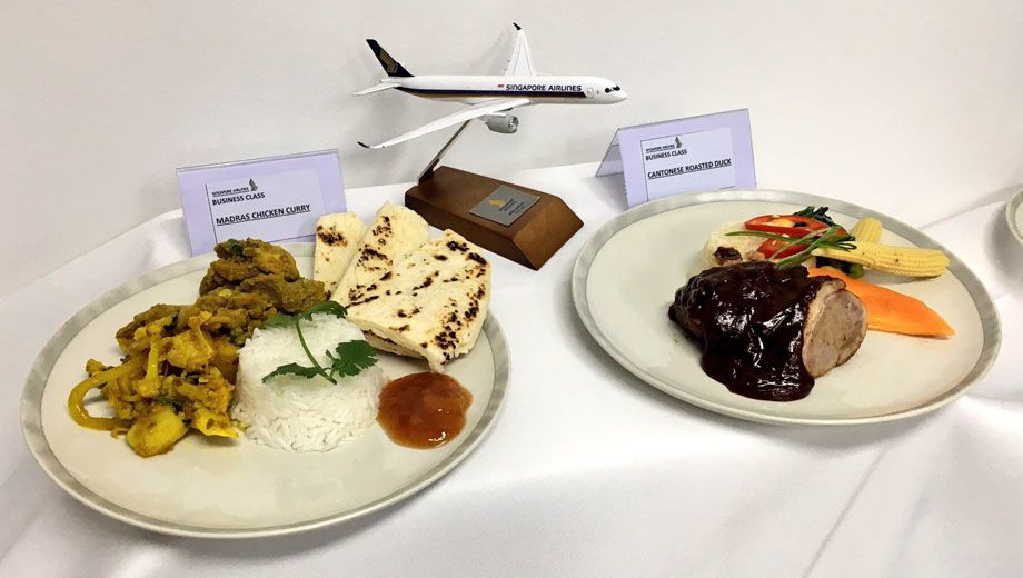 Sampling Singapore Airlines' business class Book the Cook menu