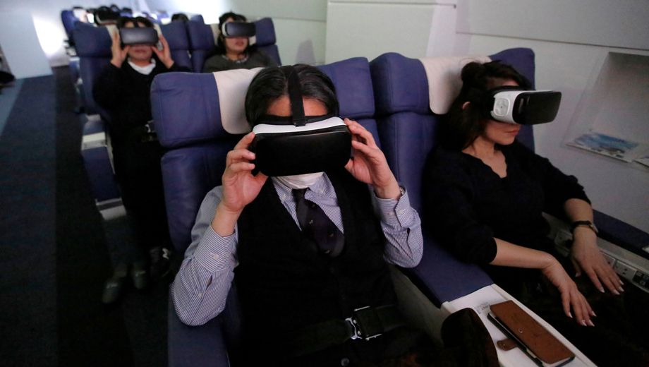 This virtual flight from Tokyo to Paris never leaves the ground