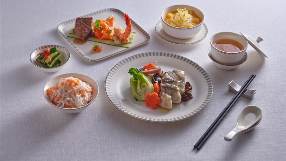 Singapore Airlines' new business class menu for flights to China