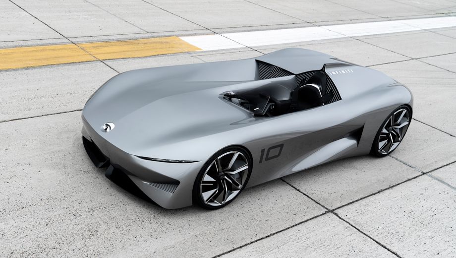 Infiniti Prototype 10 electric-hybrid concept charges into the future