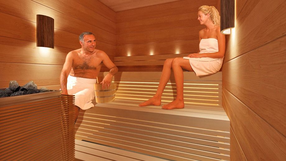 Finnair's new Platinum Wing lounge at Helsinki has its own sauna