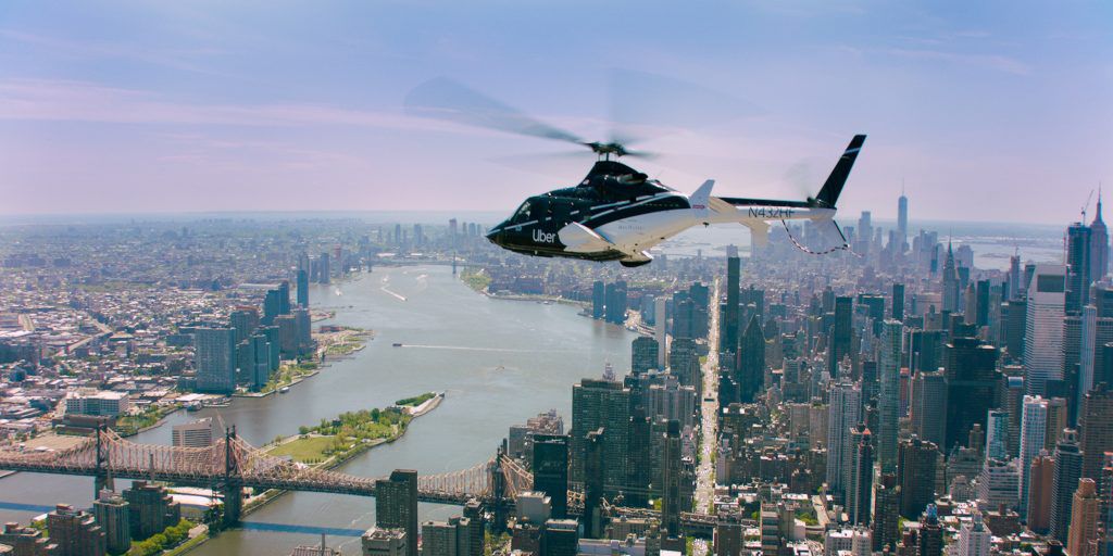 How to catch an Uber Helicopter between New York and JFK airport