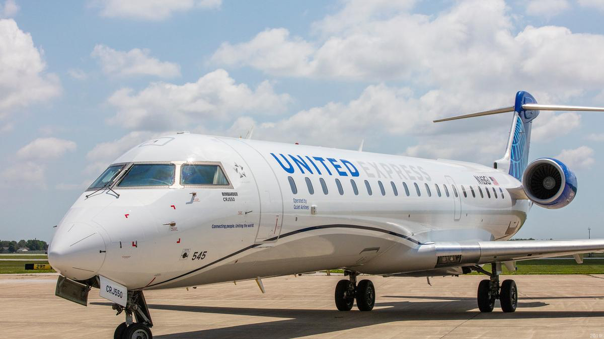 United's CRJ-550 is a small jet that goes big on first class