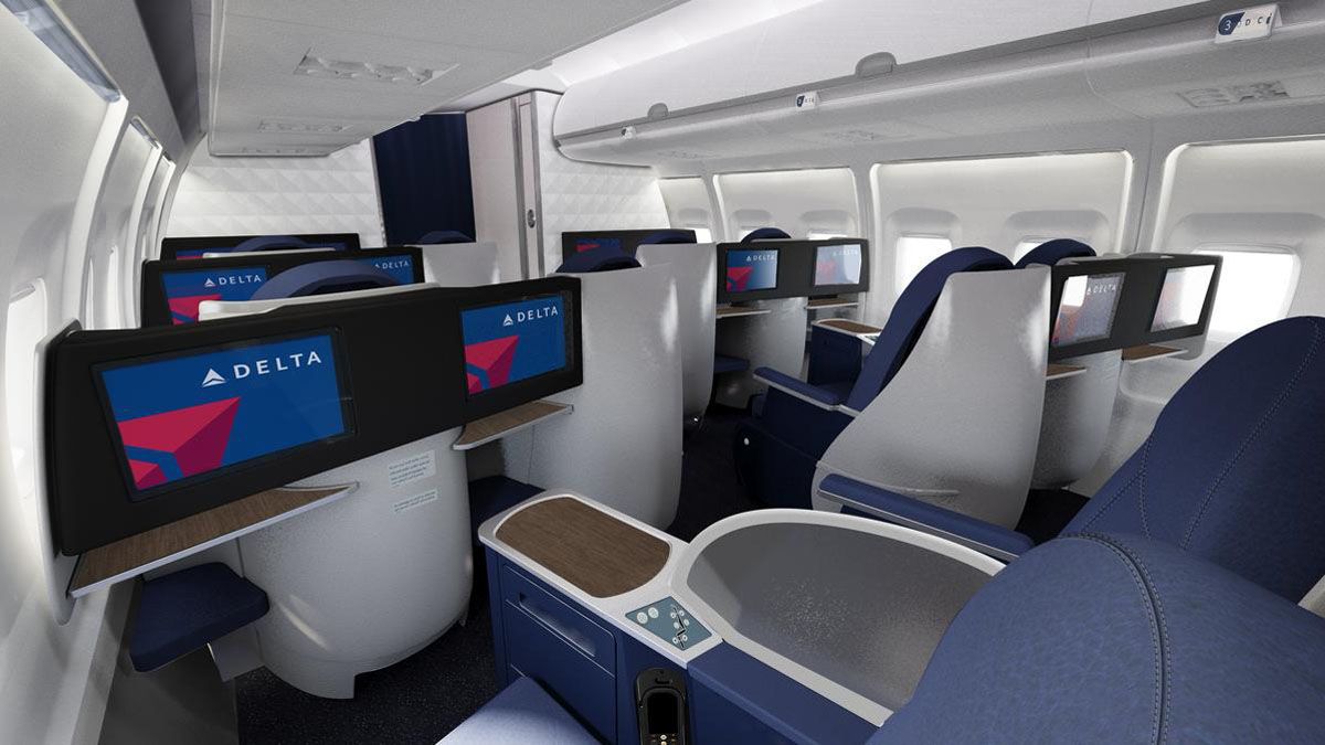 Delta One Boeing 757 business class (Washington, D.C. to Los Angeles)