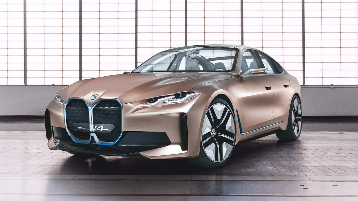 BMW unplugs stylish all-electric Concept i4 Gran Coupe sports sedan