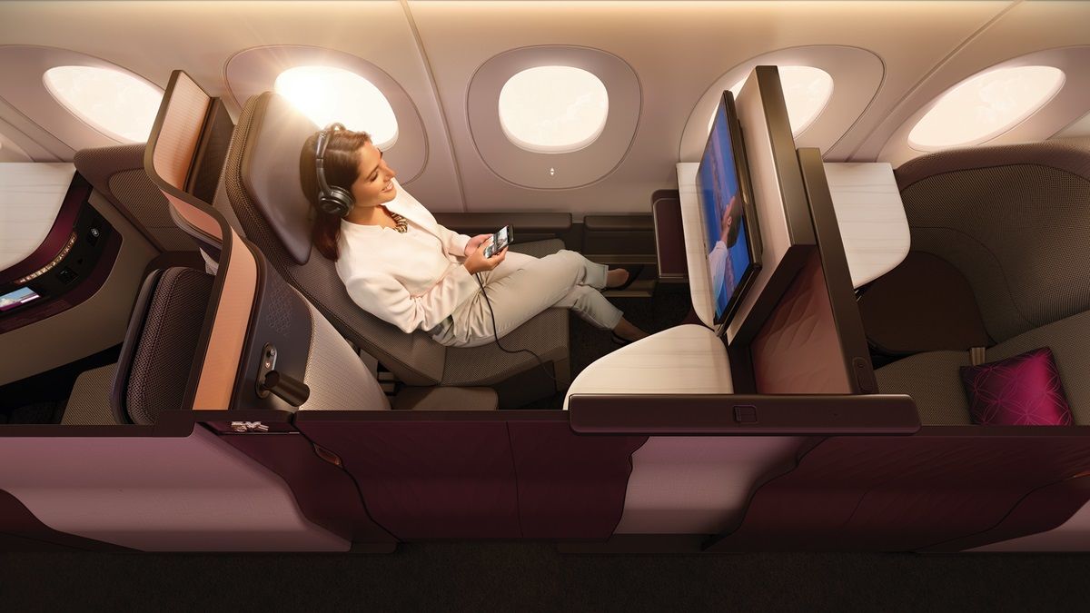 Your Qatar Airways status match includes a free business class upgrade