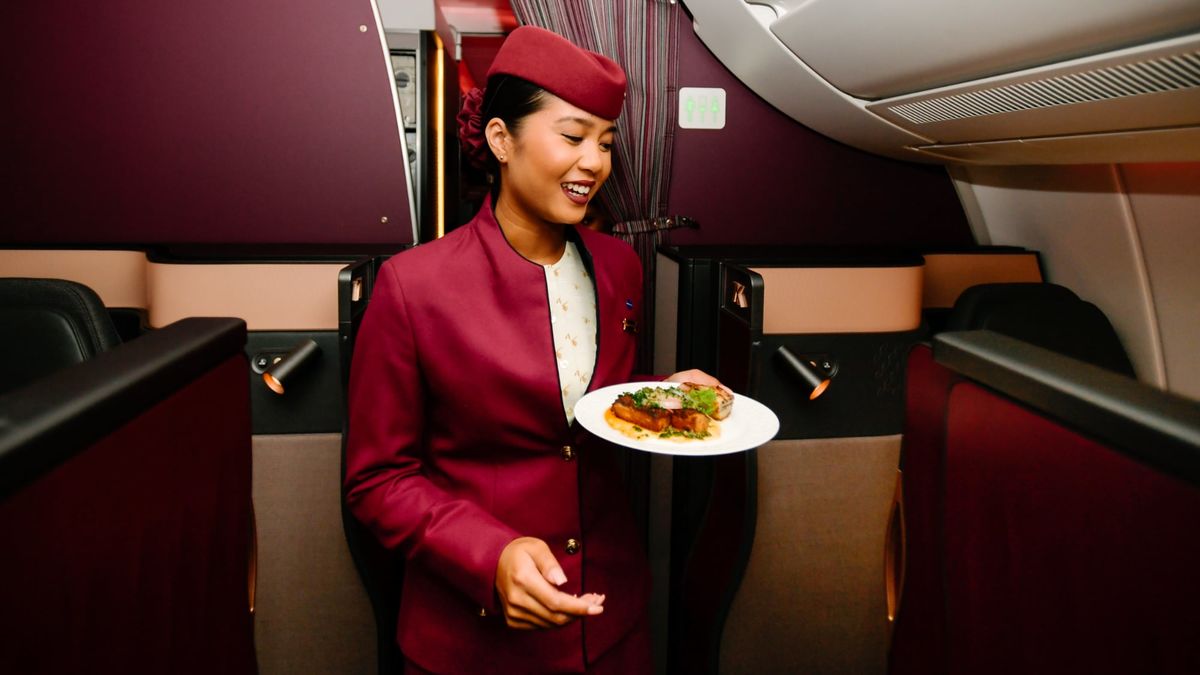 Qatar Airways’ new business class menu showcases Australian produce