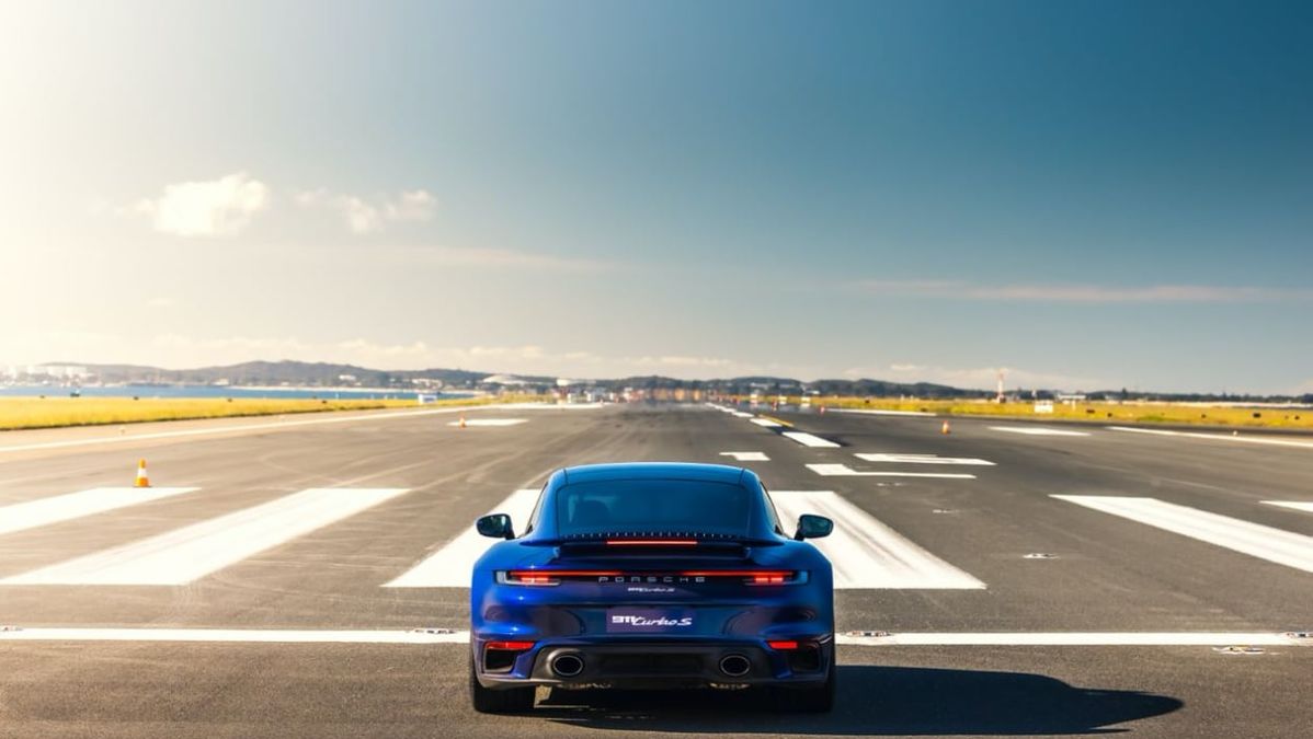 Porsche turns Sydney Airport runway into a speed strip