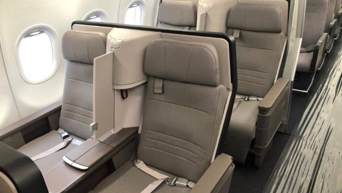 Here is Cathay Pacific's new Airbus A321neo business class seat
