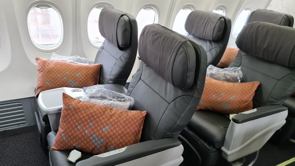 Singapore Airlines' new Boeing 737 business class