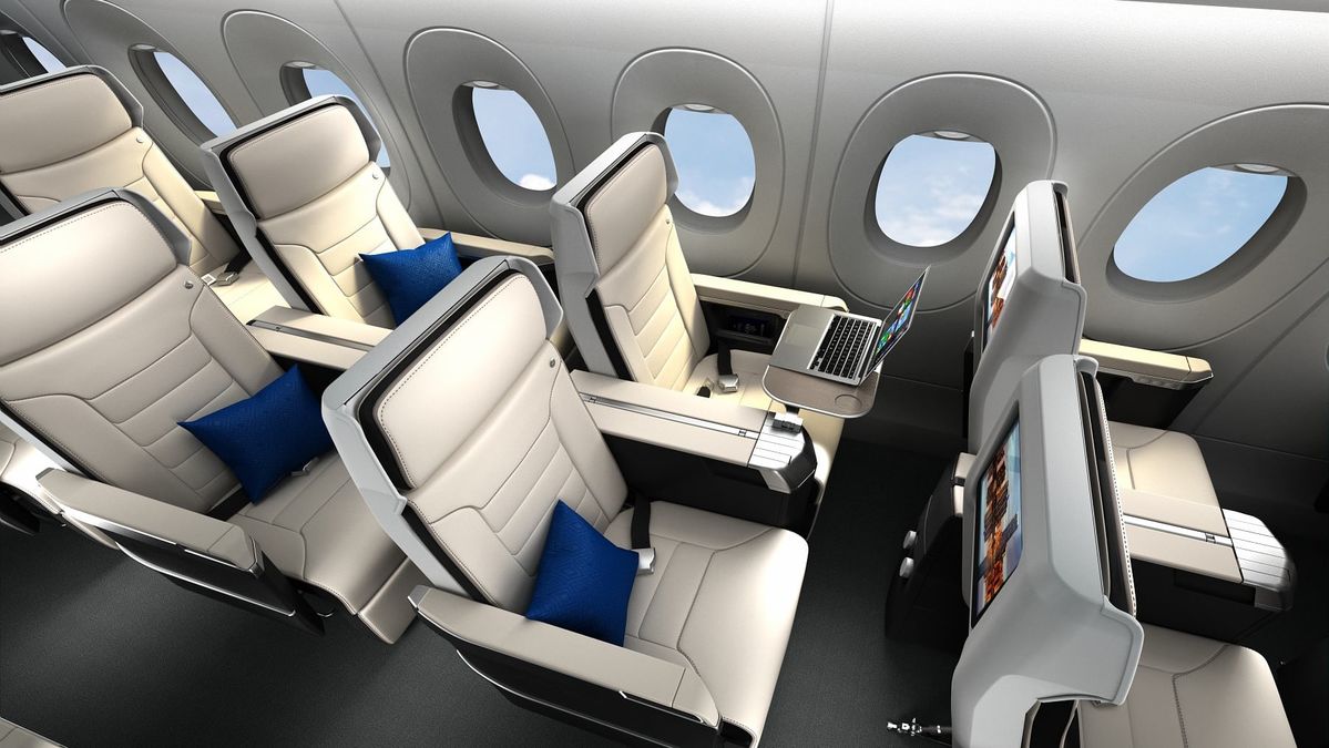 Here is Breeze’s Airbus A220 ‘first class’ seat