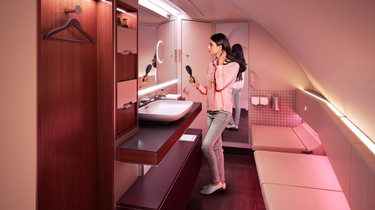 Superjumbo superloos: the first class washrooms of the A380
