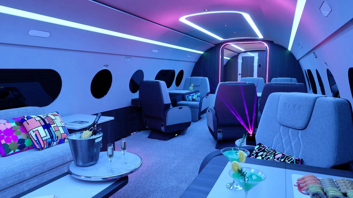 Photos: See inside the world’s first Airbus A220 private jet