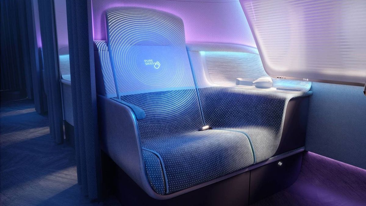 These high-tech business class seats clean and sanitise themselves
