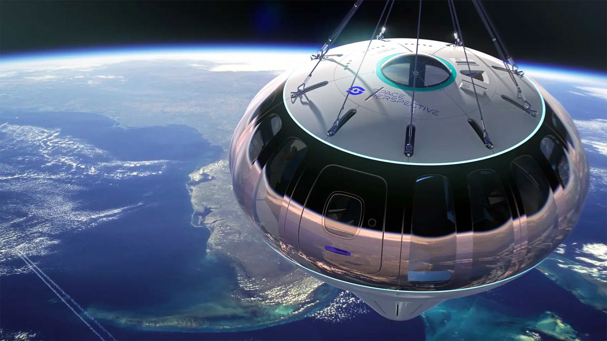 This luxury spaceship has its own cocktail bar