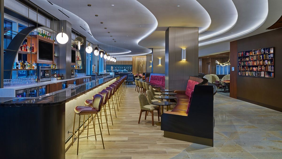 Delta’s new LAX Sky Club lounge is the size of 10 tennis courts