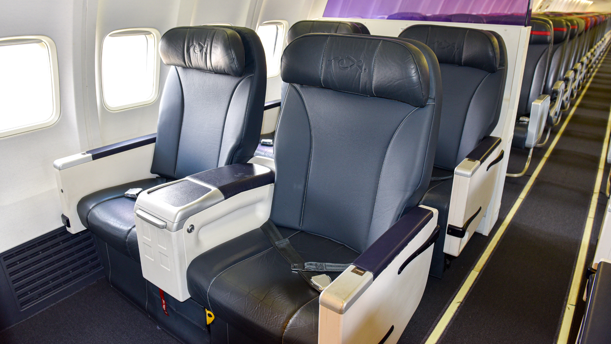 Rex’s online auctions let you bid for a business class upgrade