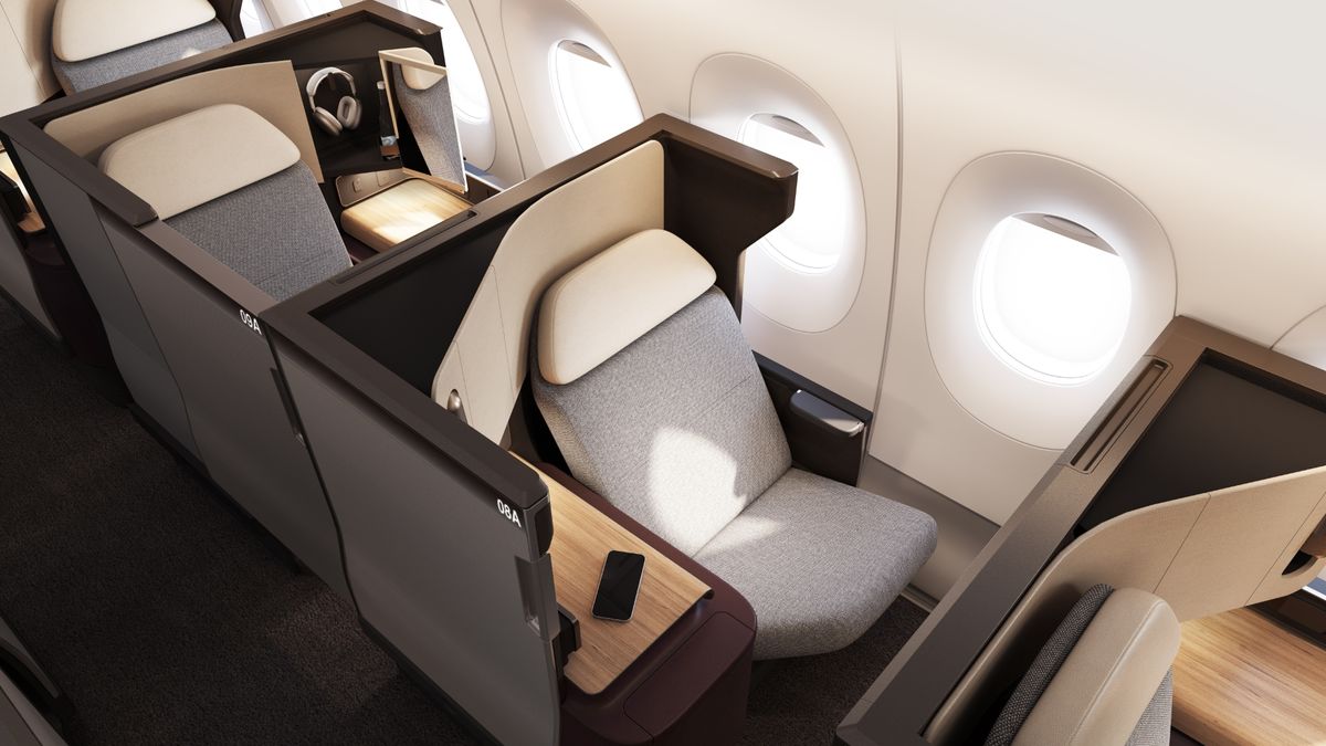 Up close with Qantas’ all-new A350 business class