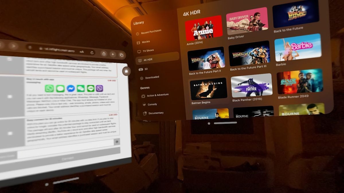 “This is wild!” – Apple’s VR headset in Emirates business class