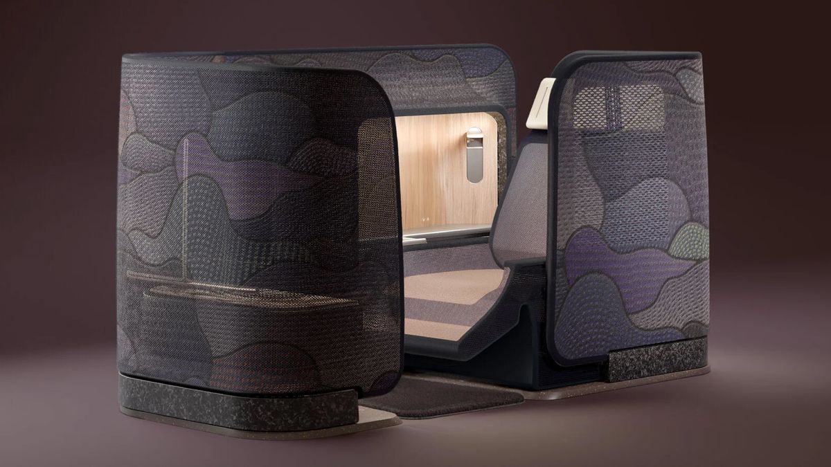 Nuovo concetto di sedile per aereo Modulo di Caon Design Bureau