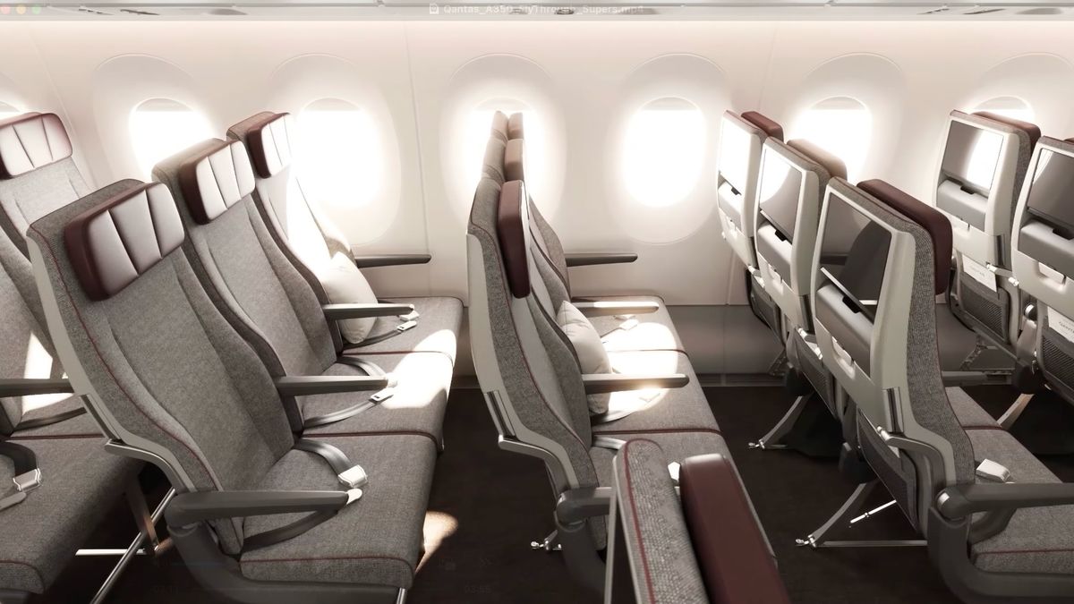 Here is Qantas’ new international economy seat