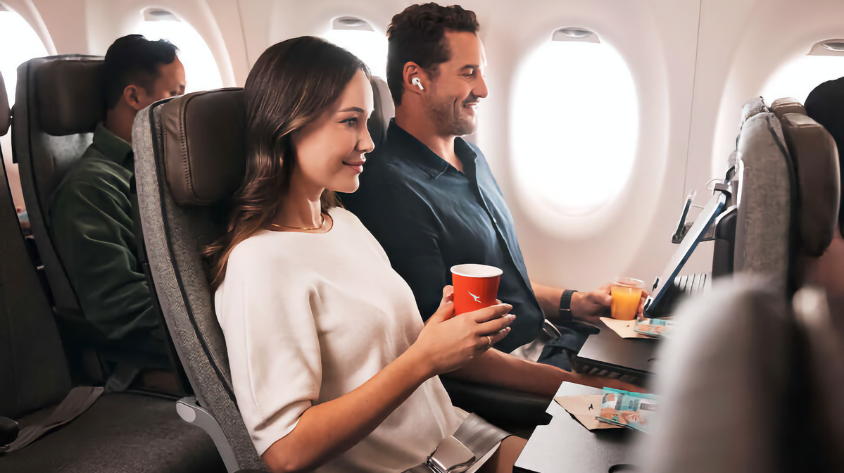 Qantas A220 economy class review