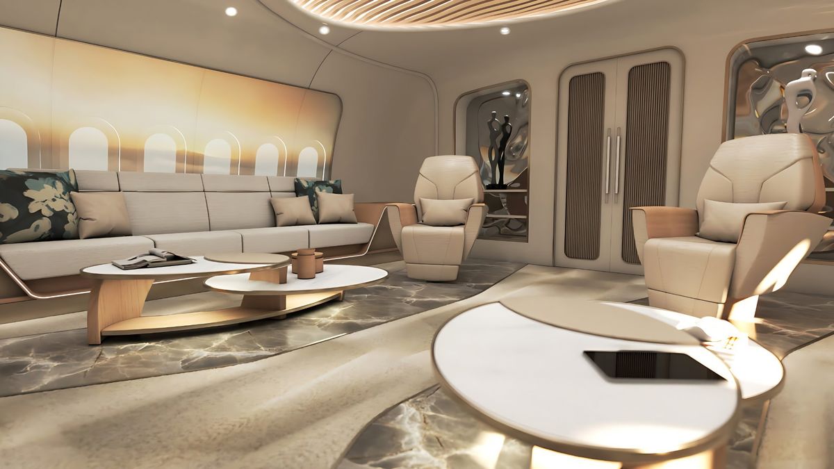 Inside a Boeing 777X private jet