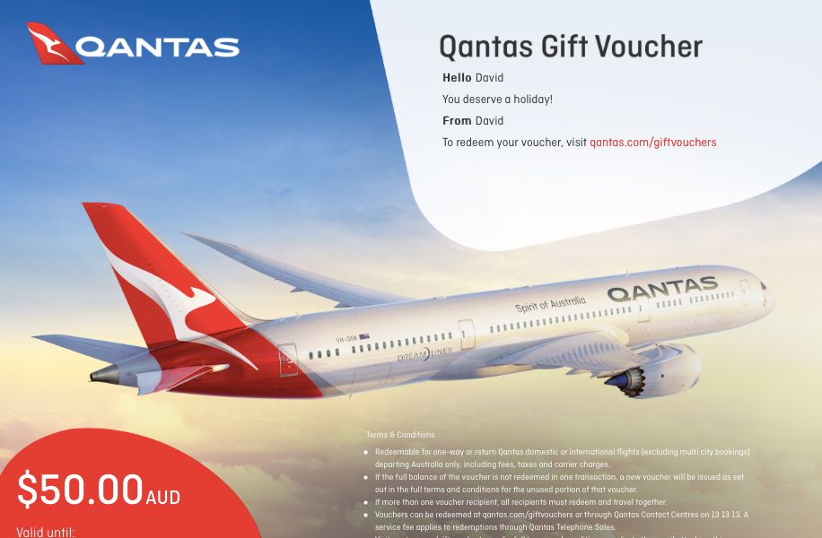 qantas travel waiver