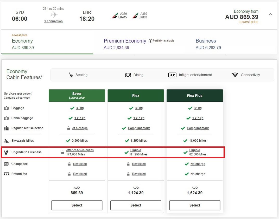 Emirates Airlines Reduces Baggage Allowance For Economy Ticket Fliers