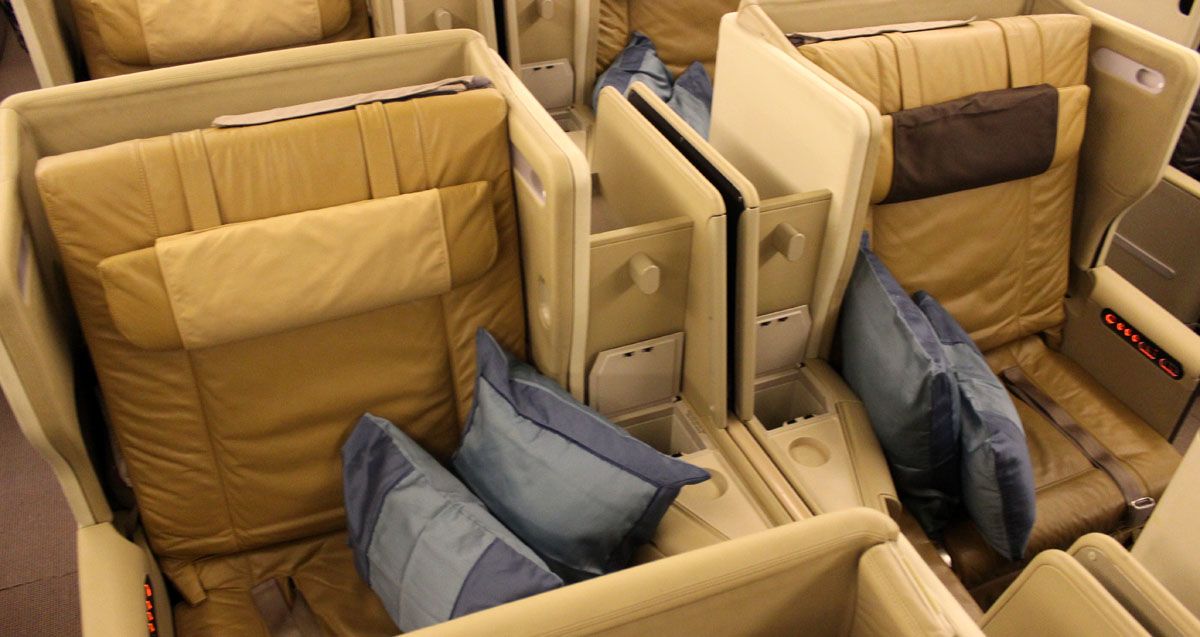 Best seats in business class: Singapore Airlines Boeing 777-200ER ...