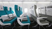 ... with SilkAir opting for both aqua and light grey seat colours to break up the cabin.