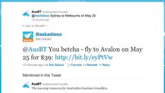 Use Twitter to search for cheap flights