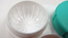 Use contact lens holders to carry liquids