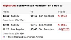 Qantas axes direct San Francisco flights early