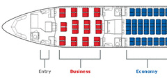 Business class on Virgin Australia Airbus A330