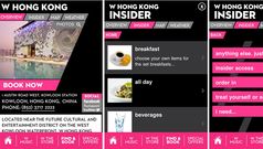 Order room service via your smartphone touchscreen