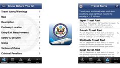 New travel alert iPhone app