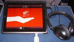 Qantas' in-flight iPads