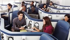 Delta puts Cathay's business class on 747