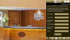 Check in from the airport with HKG hotel app
