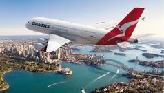 Photos: Two A380s buzz Sydney Harbour