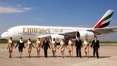 Emirates Airbus A380 bound for Frankfurt