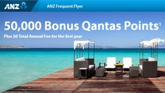 50,000 free Qantas Points, lounge access