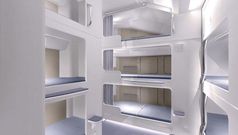 Photos: the secret A380 crew rest bunks