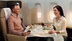 Caviar on the menu in Qantas first class
