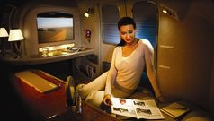 Emirates B777 first class: MEL-SIN